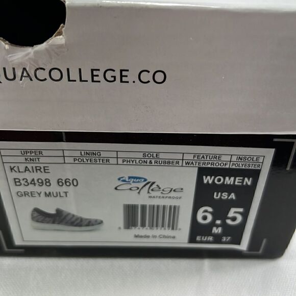 Aqua College Klaire Slip On Studded Zebra Print Sneaker size 6.5 M - Picture 7 of 7